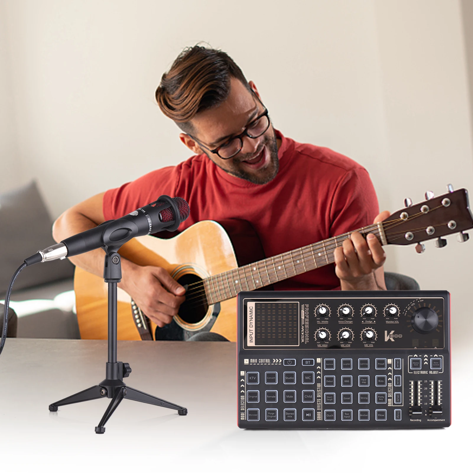 Звуковая карта SK300 Live, микрофон с несколькими звуковыми сигналами, оборудование для прямой трансляции, эффекты, внешний звуковой смеситель
Звуковая карта SK300 Live, микрофон с несколькими звуковыми сигналами, оборудование для прямой трансляции, эффекты, внешний звуковой смеситель