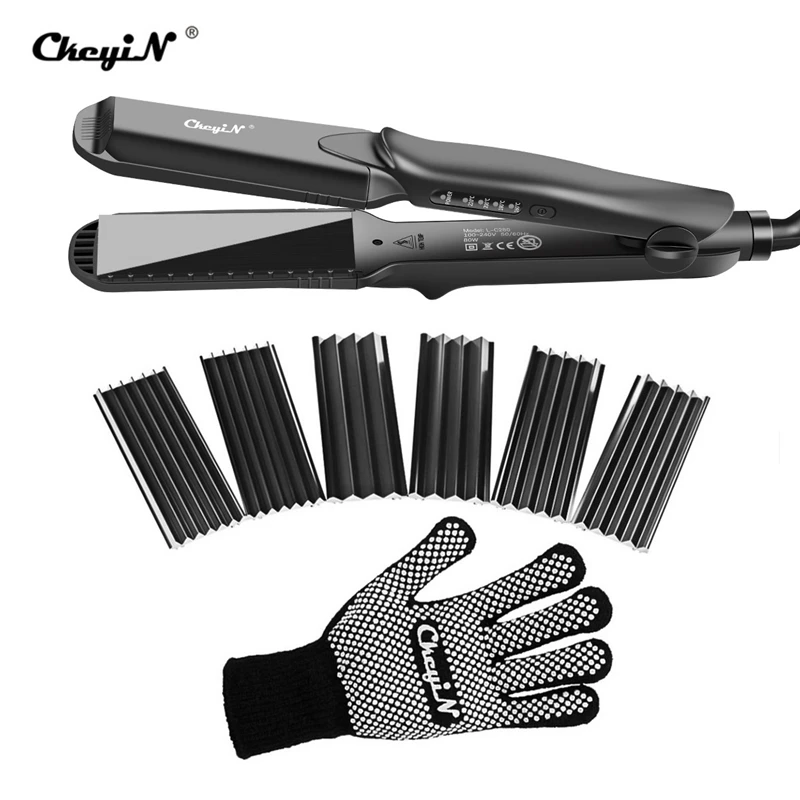 100-240V 4 in1 Professional Ceramic Hair Flat Iron Wave Corrugation Hair Curler Straightener Curling Hair Crimper Corrugated 49 
100-240V 4 in1 Professional Ceramic Hair Flat Iron Wave Corrugation Hair Curler Straightener Curling Hair Crimper Corrugated 49