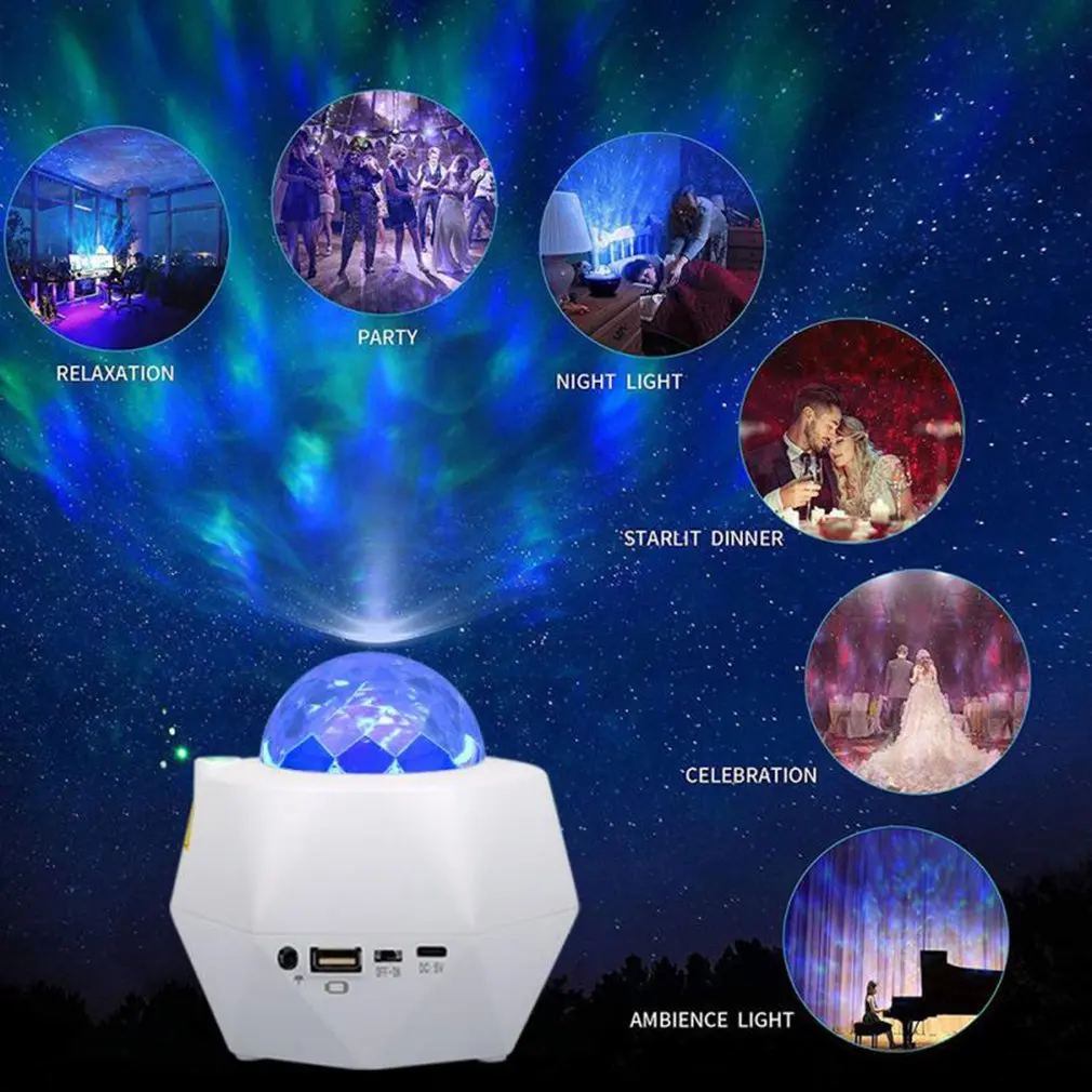USB Wireless Music Starry Sky Multi-angle Projector Lamp Gypsophila Ocean Wave U Disk Card Reader Projector Lamp
USB Wireless Music Starry Sky Multi-angle Projector Lamp Gypsophila Ocean Wave U Disk Card Reader Projector Lamp
