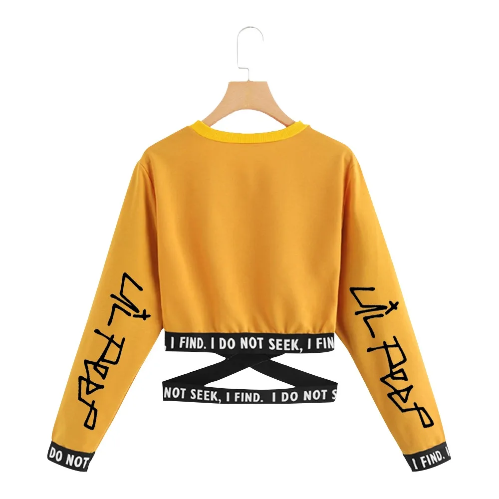 Свитшот Lil Peep в стиле Харадзюку Модный свитшот с принтом корейские свободные топы