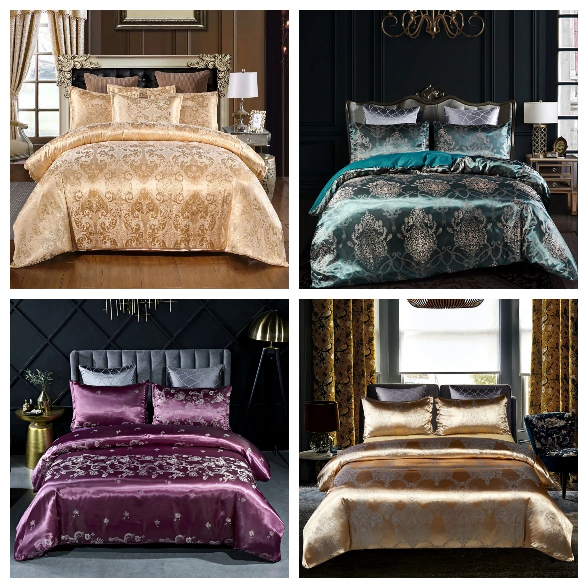 2020 New Fashion Luxury 2/3pcs Bedding Set Satin Jacquard Duvet Cover Sets US/EU Size Single Twin Double Full Queen King
2020 New Fashion Luxury 2/3pcs Bedding Set Satin Jacquard Duvet Cover Sets US/EU Size Single Twin Double Full Queen King