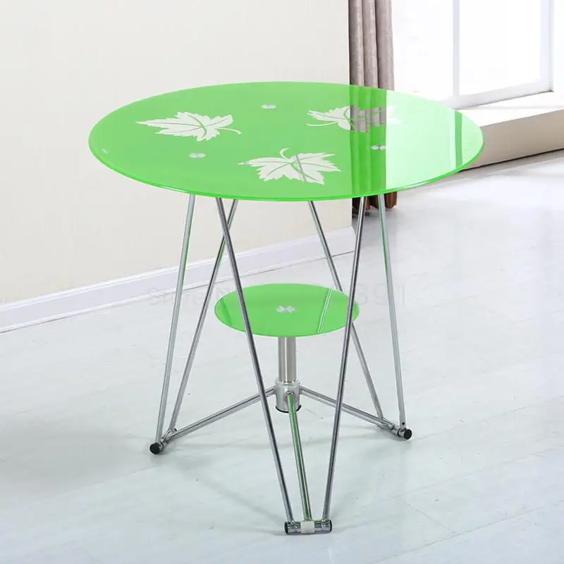 Стеклянный стол Круглый усиленный для регистрации офиса переговоров общежития