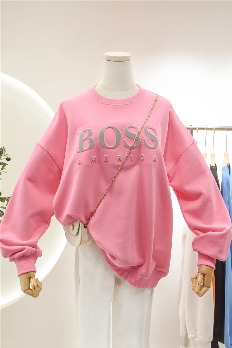 Korean Three-Dimensional Letter Sweatshirt Women's Spring and Autumn 2021 New Korean Style Loose Casual Pullover Tops
Korean Three-Dimensional Letter Sweatshirt Women's Spring and Autumn 2021 New Korean Style Loose Casual Pullover Tops