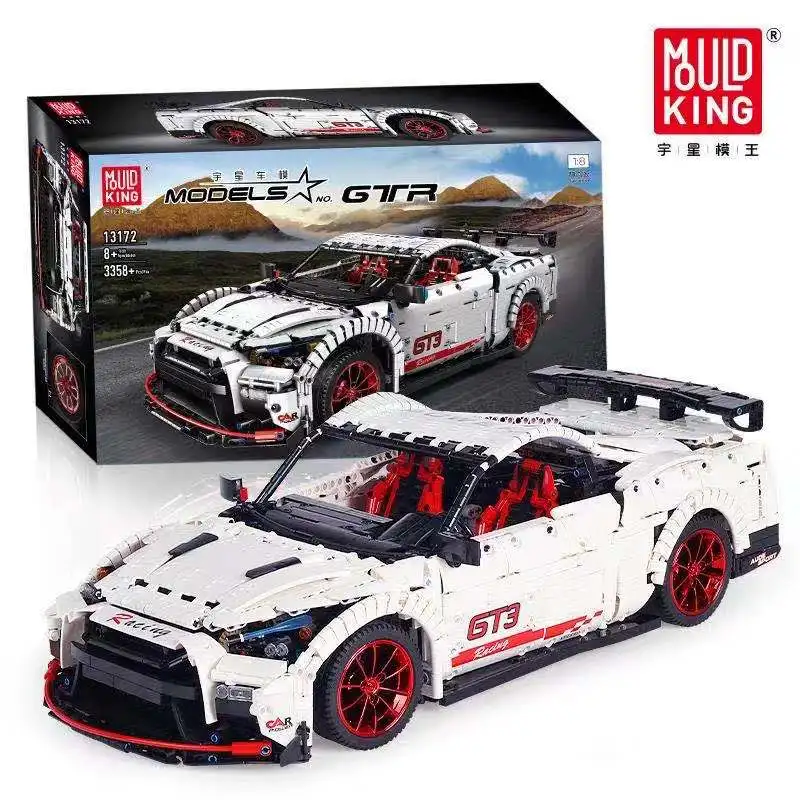 Техническая серия Moc Nismo Nissan GTR GT3 набор моделей скоростных гоночных автомобилей