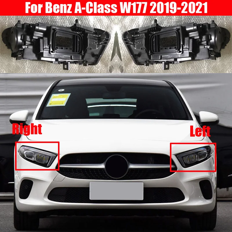 Крышка передней фары черная основа для Mercedes-Benz A-Class W177 2019-2021 защитный чехол для задней крышки передней фары
Крышка передней фары черная основа для Mercedes-Benz A-Class W177 2019-2021 защитный чехол для задней крышки передней фары