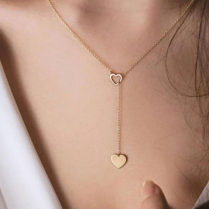 Long Pendant Heart-Shaped Necklaces Pendants For Women Simple Design Necklace Stylish Stainless Steel Jewelry Party Gift
Long Pendant Heart-Shaped Necklaces Pendants For Women Simple Design Necklace Stylish Stainless Steel Jewelry Party Gift