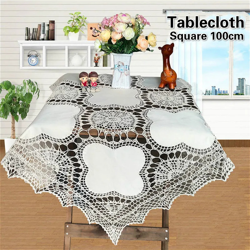 Cotton Hand Crochet Stitching European Pastoral Square 100cm Solid Tablecloth Coffee Tea Table Cover Cloth Furniture Decoration
Cotton Hand Crochet Stitching European Pastoral Square 100cm Solid Tablecloth Coffee Tea Table Cover Cloth Furniture Decoration