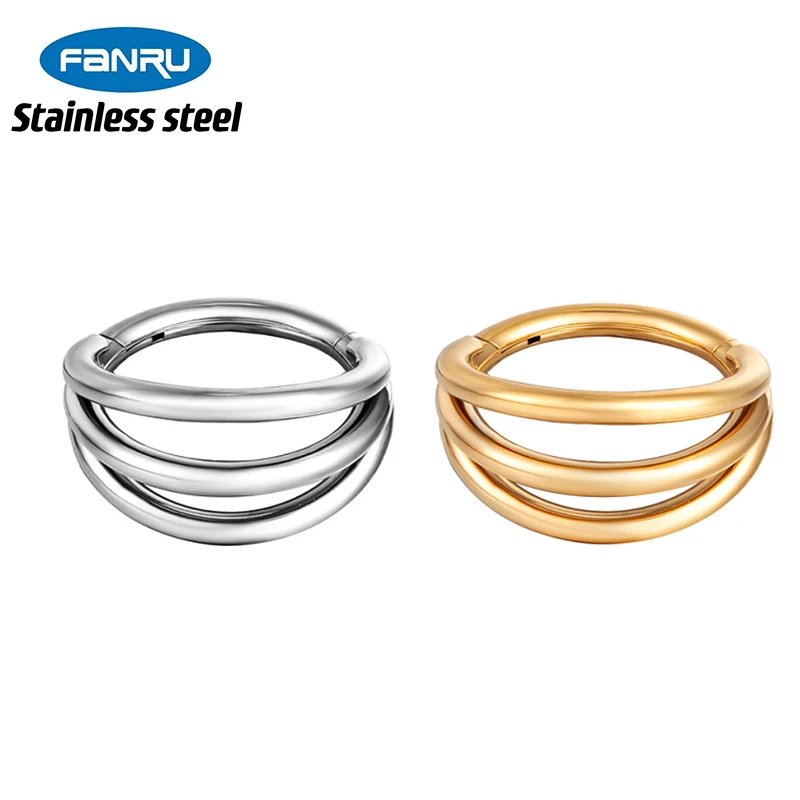 316L Stainless Steel Piercing Nose Rings Triple Double Open Daith Septum Clicker Cartilage Lobe Earring16G Body Piercing Jewelry
316L Stainless Steel Piercing Nose Rings Triple Double Open Daith Septum Clicker Cartilage Lobe Earring16G Body Piercing Jewelry