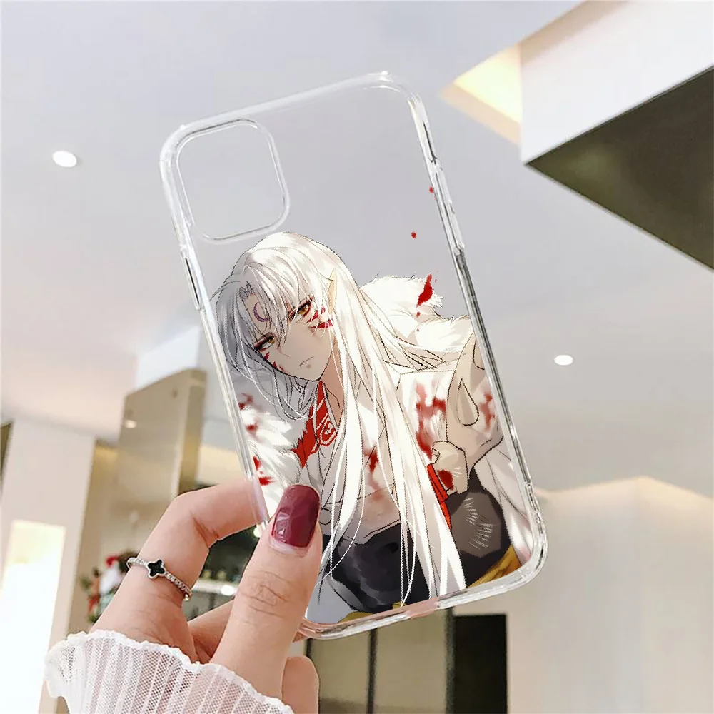 Чехол для телефона аниме Inuyasha Samsung Galaxy Note 4 8 9 10 20 S8 S9 S10 S10E S20 Plus UITRA ультрапрозрачный