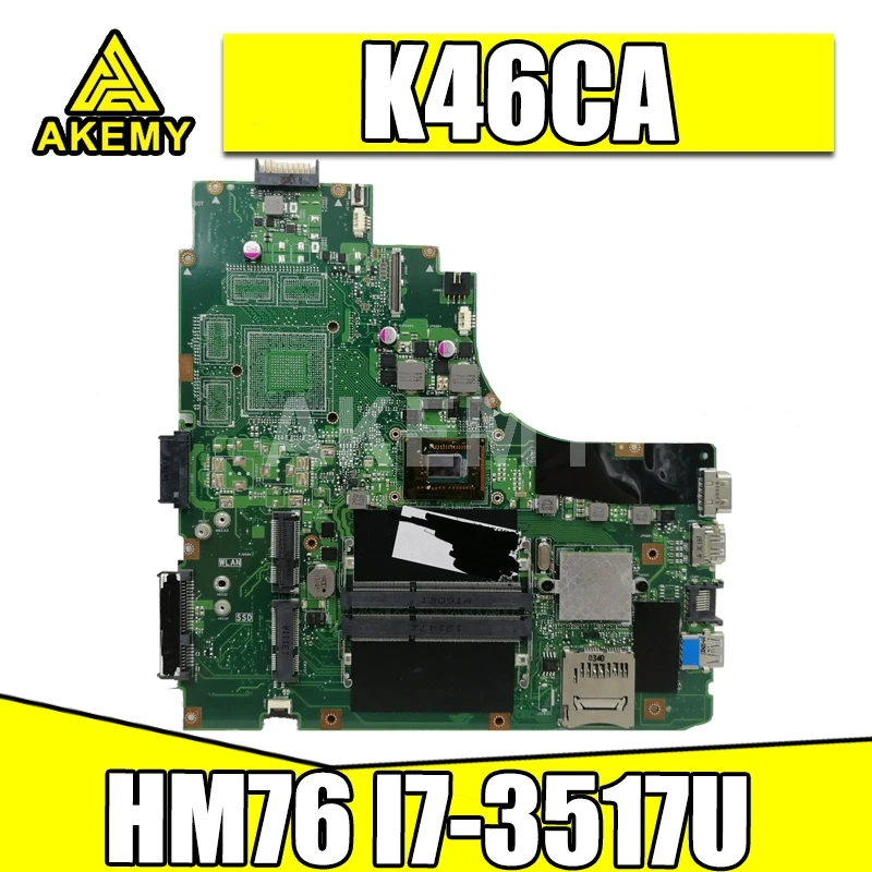 Akemy K46CA Laptop motherboard for ASUS A46C S46C E46C K46CB K46CM mainboard SLJ8E HM76 I7-3517U 90R-NPVMB1000U
Akemy K46CA Laptop motherboard for ASUS A46C S46C E46C K46CB K46CM mainboard SLJ8E HM76 I7-3517U 90R-NPVMB1000U