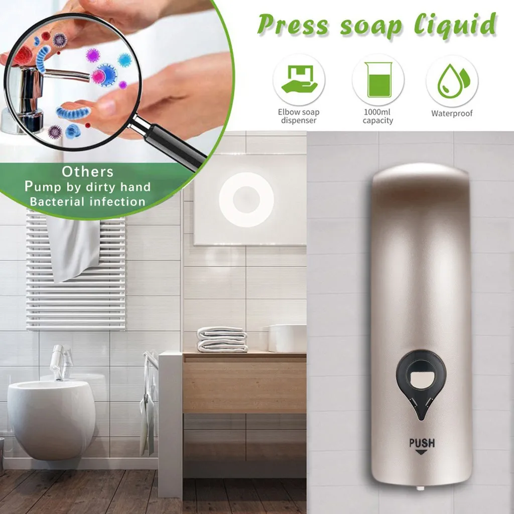 Bathroom Accessories Wall-mounted Soap Dispenser Distributeur De Savon Liquide 300ml Press-type Disinfectant Bath Gel Box
Bathroom Accessories Wall-mounted Soap Dispenser Distributeur De Savon Liquide 300ml Press-type Disinfectant Bath Gel Box