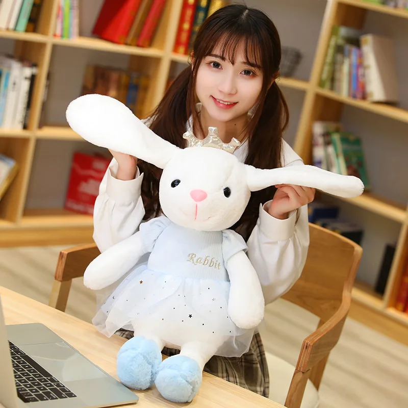 60CM Crown Long Eared Rabbit Plush Toys Cute Animal Cartoon Stuffed Baby Appease Playmate Doll Kids Girl Birthday Christmas Gift
60CM Crown Long Eared Rabbit Plush Toys Cute Animal Cartoon Stuffed Baby Appease Playmate Doll Kids Girl Birthday Christmas Gift