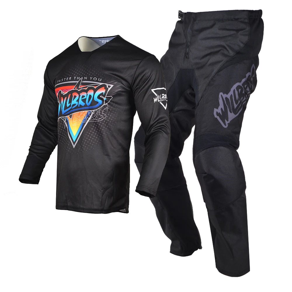Motocross Racing Gear Set Jersey Pants MX Combo ATV UTV Bike Outfit Moto Suit Willbros Enduro Off-road Black Kits For Men
Motocross Racing Gear Set Jersey Pants MX Combo ATV UTV Bike Outfit Moto Suit Willbros Enduro Off-road Black Kits For Men