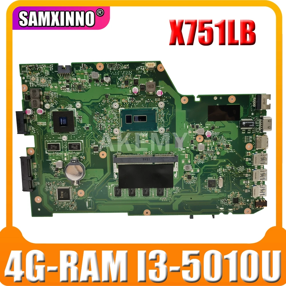 Материнская плата X751LB GT940M 4G/I3-5010U/5005U REV 2,3 для Asus X751LX R752LA R752LD X751LN X751LJ материнская плата для ноутбука 90NB08F0-R00060
Материнская плата X751LB GT940M 4G/I3-5010U/5005U REV 2,3 для Asus X751LX R752LA R752LD X751LN X751LJ материнская плата для ноутбука 90NB08F0-R00060