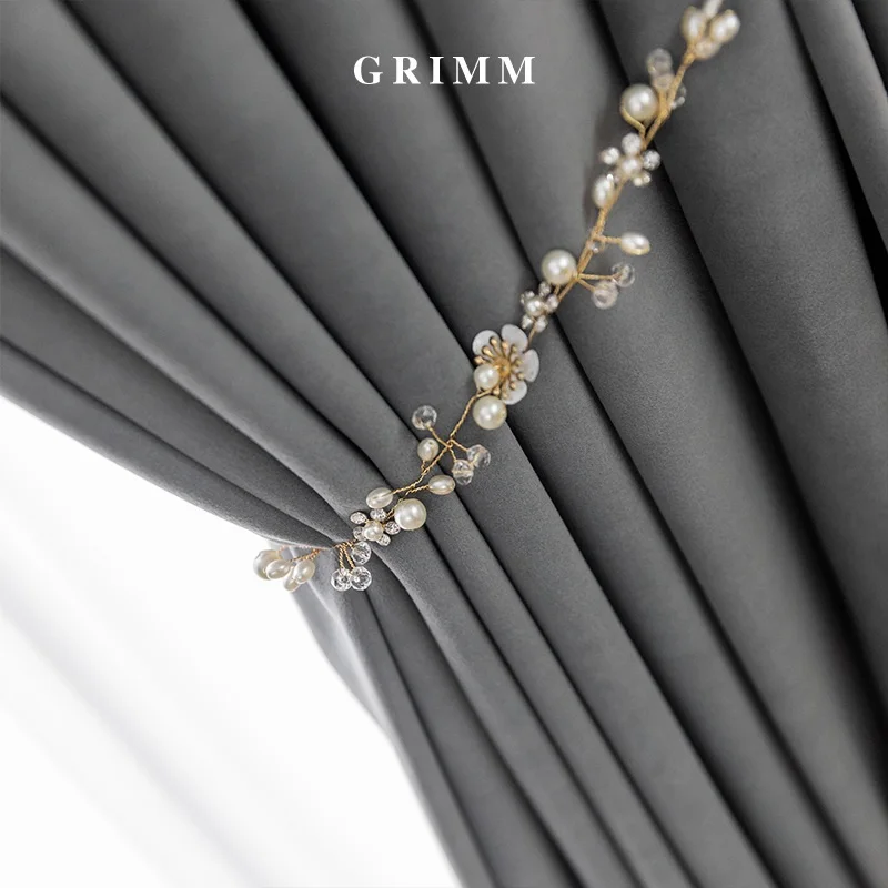 Modern Curtains Australian Wool Velvet Grey Curtains for Living for Room Bedroom Nordic Solid Curtains Treatment Home Decoration 
Modern Curtains Australian Wool Velvet Grey Curtains for Living for Room Bedroom Nordic Solid Curtains Treatment Home Decoration