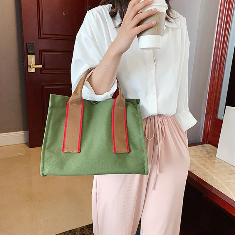 Women's solid color portable canvas bag simple zipper shoulder Bags Casual Tote bag outdoor Ladies Shopping Bags
Women's solid color portable canvas bag simple zipper shoulder Bags Casual Tote bag outdoor Ladies Shopping Bags