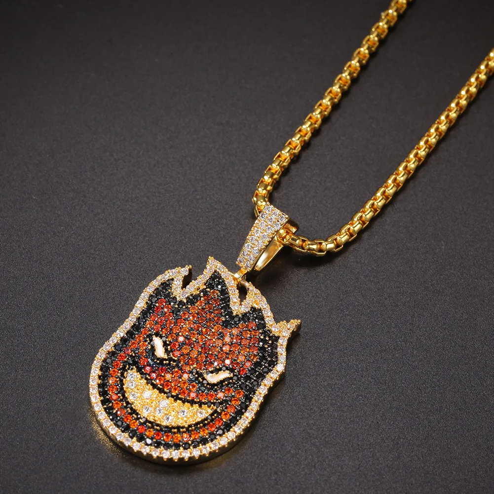 Cross-Border New Cartoon Double-Sided Small Burning Man Color Zirconium Pendant Necklace Street Personality Hip Hop Fashion Ma
Cross-Border New Cartoon Double-Sided Small Burning Man Color Zirconium Pendant Necklace Street Personality Hip Hop Fashion Ma