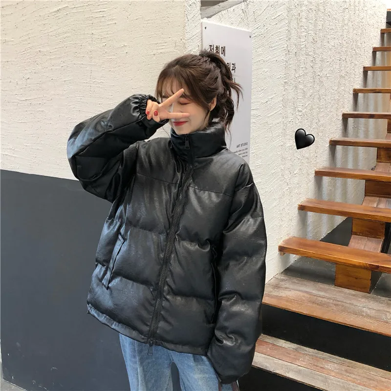 Zoki Winter women's down jacket fashion warm black stand collar plus cotton short zipper jacket
Zoki Winter women's down jacket fashion warm black stand collar plus cotton short zipper jacket