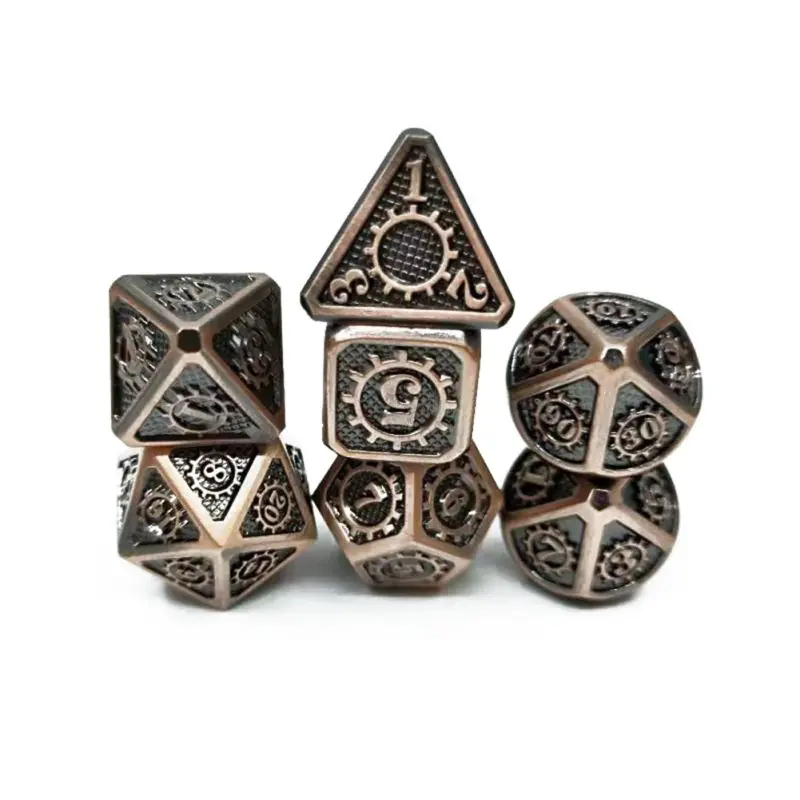 Metal Polyhedral Dice For DND RPG MTG Game Italics Font Dice Digital Dice Role-Playing Game Accessories 7pcs/set
Metal Polyhedral Dice For DND RPG MTG Game Italics Font Dice Digital Dice Role-Playing Game Accessories 7pcs/set