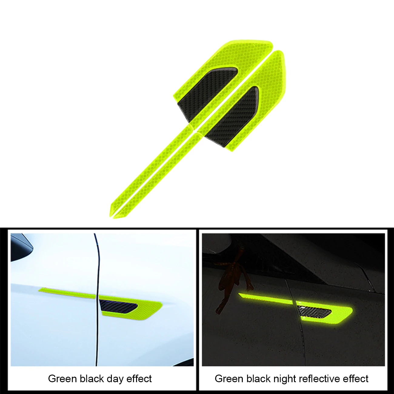 2Pcs/Set Car Reflective Safety Warning Strip Tape Cars Bumper Reflective Strips Car exterior decoration stickers 
2Pcs/Set Car Reflective Safety Warning Strip Tape Cars Bumper Reflective Strips Car exterior decoration stickers