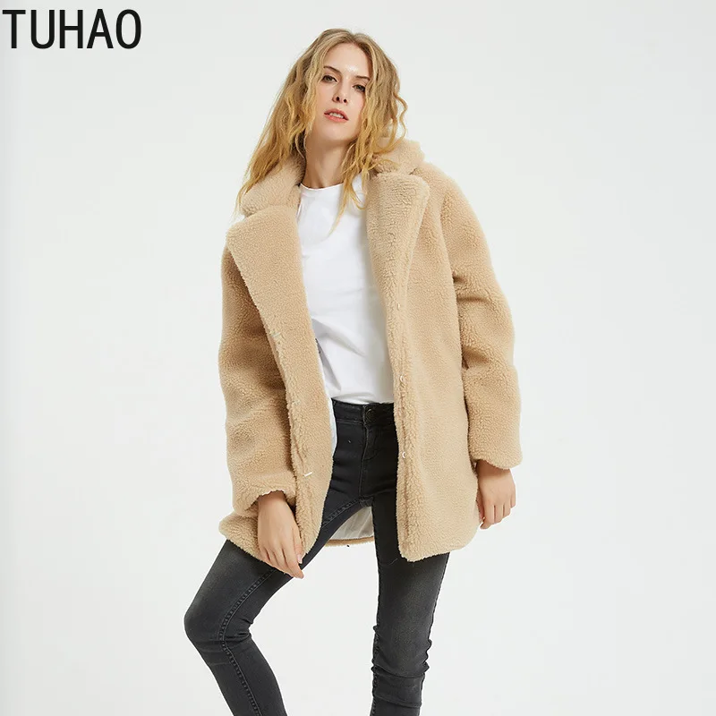 Осенне-зимнее пальто TUHAO из искусственного меха, женские теплые пальто с мишкой Тедди, женская меховая куртка, женская верхняя одежда, пальт...
Осенне-зимнее пальто TUHAO из искусственного меха, женские теплые пальто с мишкой Тедди, женская меховая куртка, женская верхняя одежда, пальт...