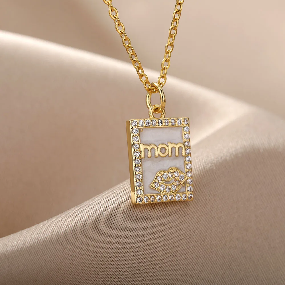 Zircon Mama Letter Pendant Necklace For Women Stainless Steel Clavicle Chain Choker Aesthetic Jewelry Mother's Day Gift
Zircon Mama Letter Pendant Necklace For Women Stainless Steel Clavicle Chain Choker Aesthetic Jewelry Mother's Day Gift