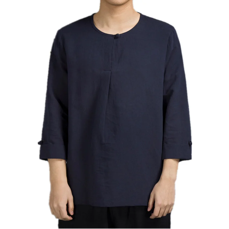 Spring Summer Cotton Linen T Shirt Male Chinese Style Loose Oversized Bottoming Shirt Loose Plus Size Thin Tops Men Clothing
Spring Summer Cotton Linen T Shirt Male Chinese Style Loose Oversized Bottoming Shirt Loose Plus Size Thin Tops Men Clothing