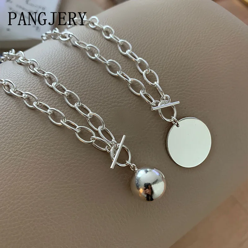 PANGJERY 925 Sterling Silver Necklaces for Women INS Fashion Temperament Exquisite Simple OT Buckle Circle Party Jewelry Gifts
PANGJERY 925 Sterling Silver Necklaces for Women INS Fashion Temperament Exquisite Simple OT Buckle Circle Party Jewelry Gifts