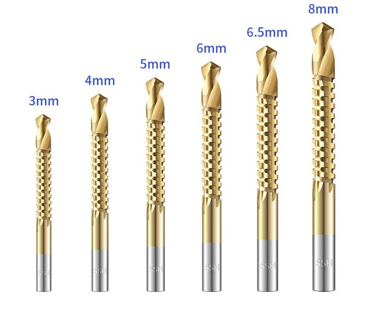Slotting Drill Bits Set 6pcs/Bag High Speed Wood Punching Slotting Metal Drills Glass Marble Tile Drill Bits
Slotting Drill Bits Set 6pcs/Bag High Speed Wood Punching Slotting Metal Drills Glass Marble Tile Drill Bits