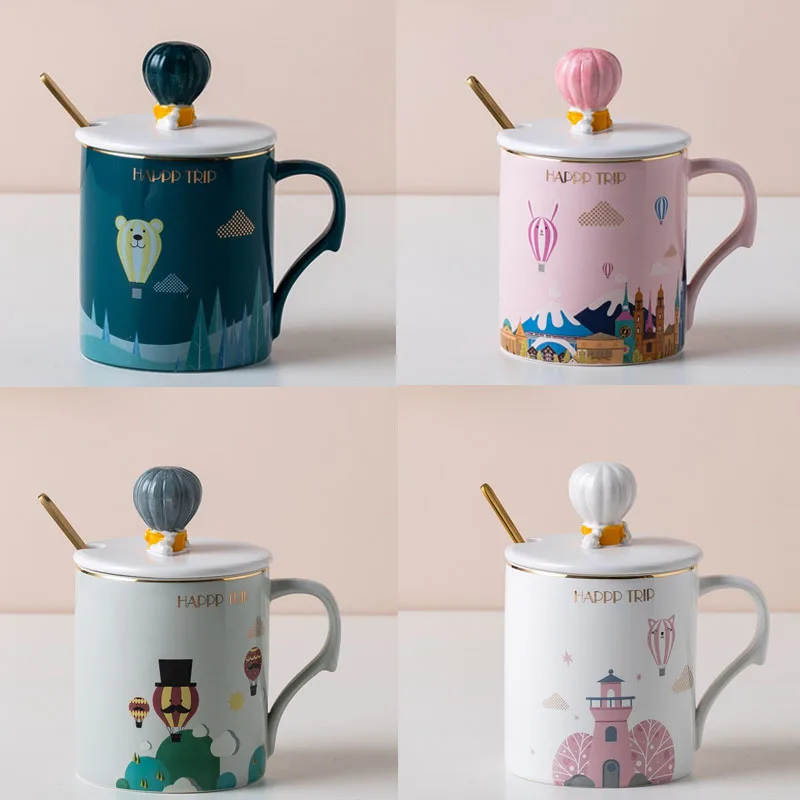 Creative Balloon Castle With Covered Spoon Coffee Ceramic Cup Cartoon Lovers Milk Mug The Best Creative Gift
Creative Balloon Castle With Covered Spoon Coffee Ceramic Cup Cartoon Lovers Milk Mug The Best Creative Gift