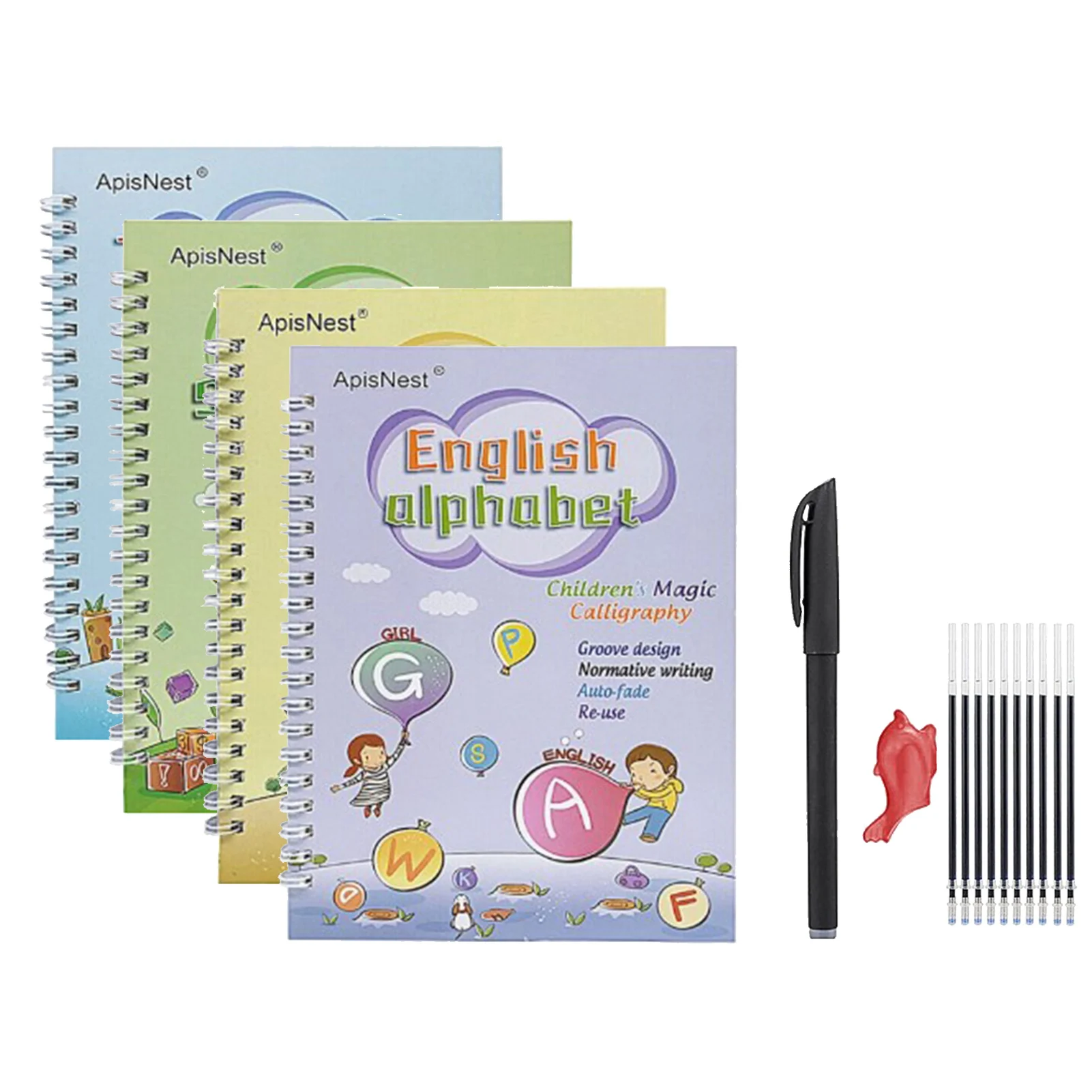 2021 New Magic Practice Book Set Reused Handwriting Copybook Workbook Set for Kid Calligraphic Letter Writing for School
2021 New Magic Practice Book Set Reused Handwriting Copybook Workbook Set for Kid Calligraphic Letter Writing for School