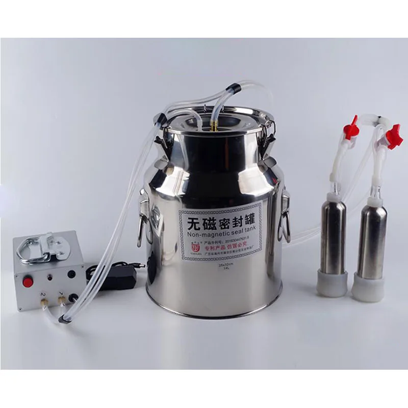 220V 14L Electric Milker Stainless Steel Bucket for Farm Pasture Cow Goat Sheep Milking Device
220V 14L Electric Milker Stainless Steel Bucket for Farm Pasture Cow Goat Sheep Milking Device