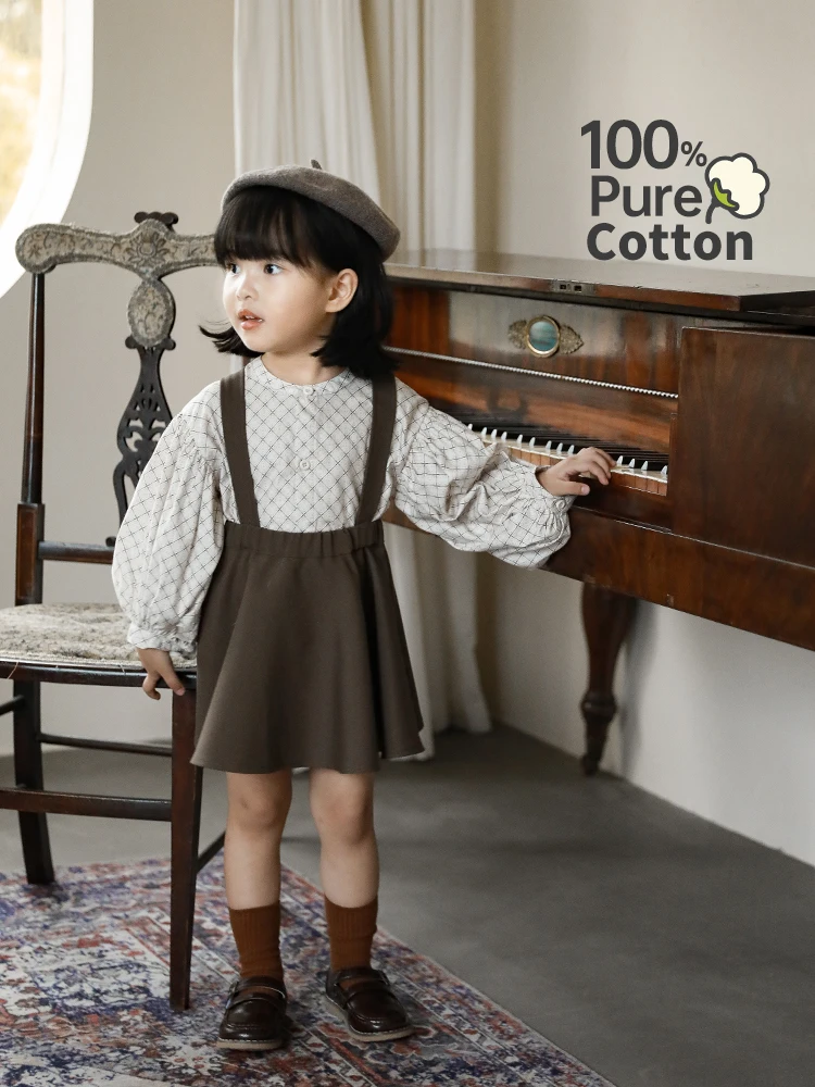 Girls Sweet Lantern Sleeve Shirt Spring Autumn New Brushed Baby Children's All-Match Top Kids Clothes
Girls Sweet Lantern Sleeve Shirt Spring Autumn New Brushed Baby Children's All-Match Top Kids Clothes