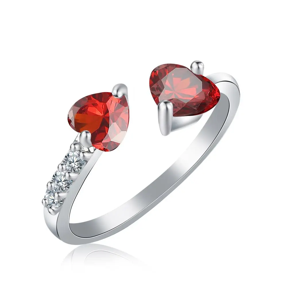 Double Heart Full Diamond Open-mouth adjust female Ring Zircon Women's Ring for Christmas Thanksgiving new year Bracelet Gift
Double Heart Full Diamond Open-mouth adjust female Ring Zircon Women's Ring for Christmas Thanksgiving new year Bracelet Gift