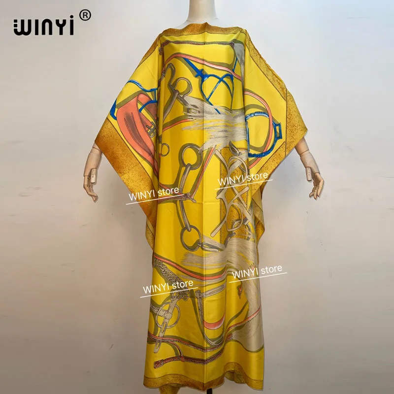 Kuwait Fashion Blogger Recommend Popular printed Silk Robe Maxi dresses Loose Summer Beach BohemianWINYI long dress for lady
Kuwait Fashion Blogger Recommend Popular printed Silk Robe Maxi dresses Loose Summer Beach BohemianWINYI long dress for lady