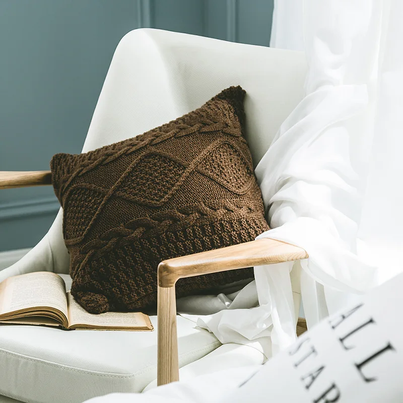 Knitted Wool Cushion Cover Super Soft Pillow Cover Solid Sofa Waits Bedroom Decorative Pillows Square Throw Pillows Covers
Knitted Wool Cushion Cover Super Soft Pillow Cover Solid Sofa Waits Bedroom Decorative Pillows Square Throw Pillows Covers