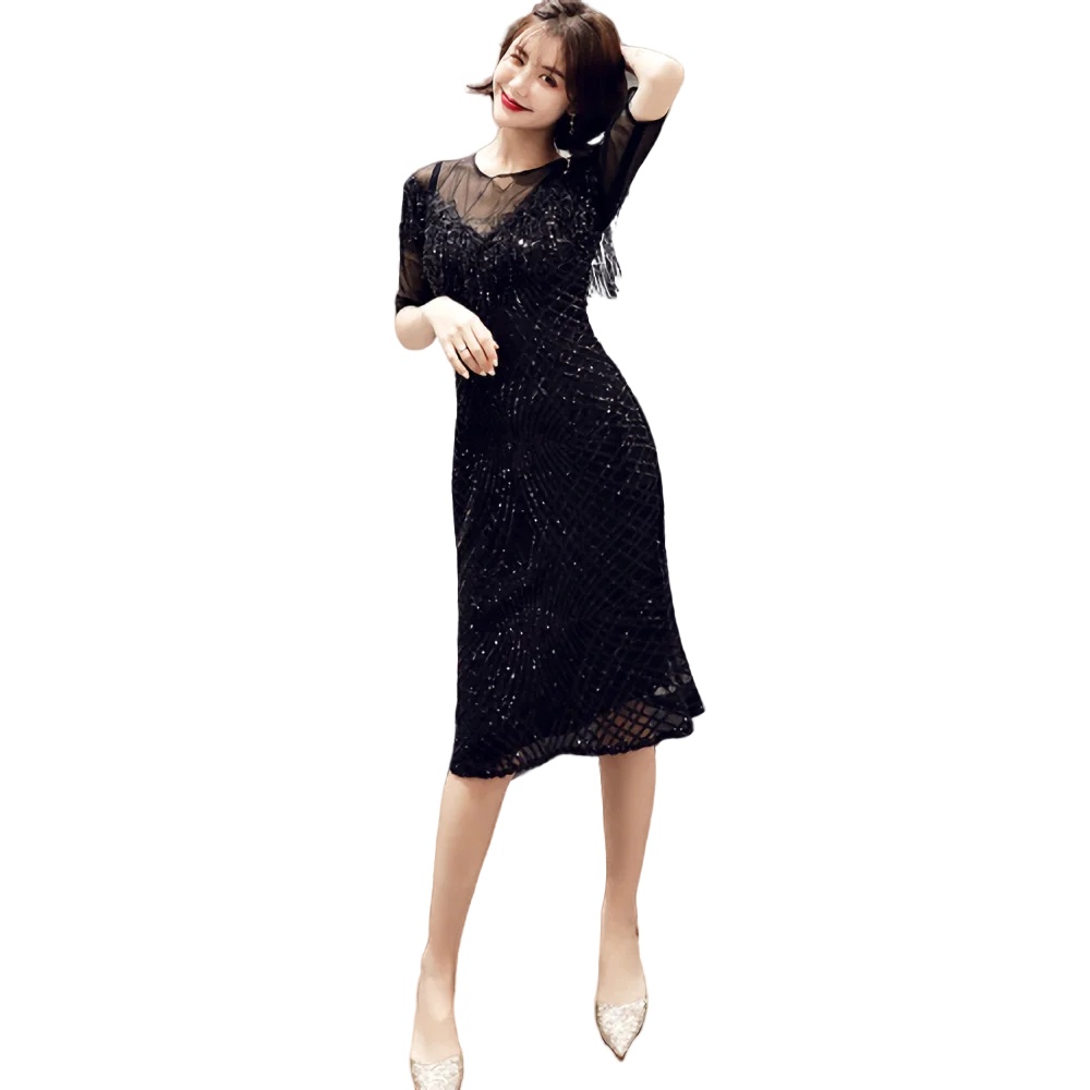 Prom Dresses Black BR304 Shing O-neck Half Sleeve Vestido De Fiesta Straight Knee Length Party Gowns 2020 Dress Prom
Prom Dresses Black BR304 Shing O-neck Half Sleeve Vestido De Fiesta Straight Knee Length Party Gowns 2020 Dress Prom