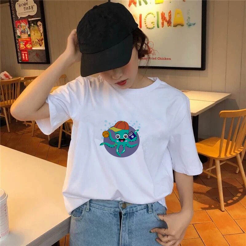 2021 New T Shirt Women Short Sleeve Octopus Print Kawaaii Summer Top Tees Aesthetic Vintage White T-Shirts for Girls Ladies
2021 New T Shirt Women Short Sleeve Octopus Print Kawaaii Summer Top Tees Aesthetic Vintage White T-Shirts for Girls Ladies