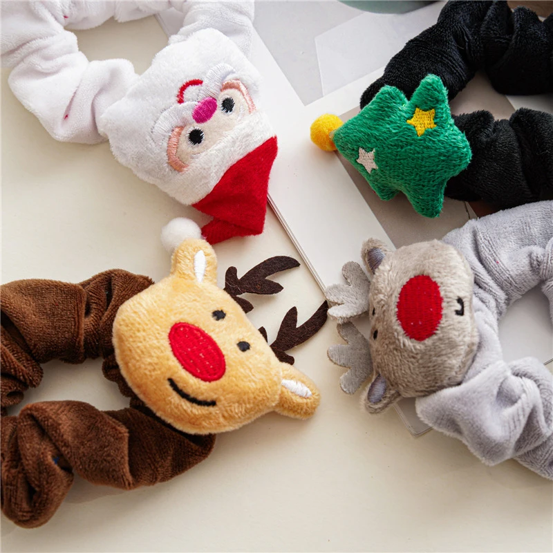 Korean Style Cute Cartoon Flannel Large Intestine Hair Ring Hair Tie Individual Hair Accessories Christmas Style Hair Ring
Korean Style Cute Cartoon Flannel Large Intestine Hair Ring Hair Tie Individual Hair Accessories Christmas Style Hair Ring