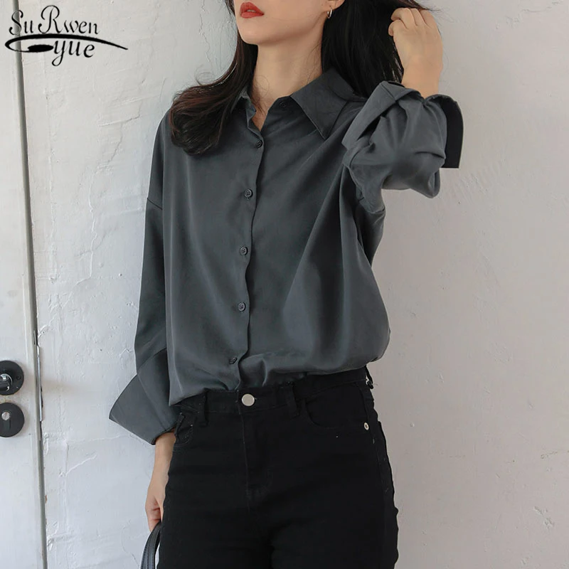2021 Fashion Autumn and Winter Thick Single-breasted Female Blusas Loose OL Style Women Shirts Long Sleeve Women's Shirts 11295
2021 Fashion Autumn and Winter Thick Single-breasted Female Blusas Loose OL Style Women Shirts Long Sleeve Women's Shirts 11295