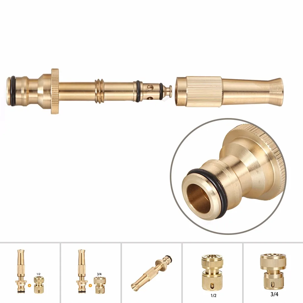 Brass Hose Pipe Fitting Set Garden Tap Hosepipe Quick Connectors Spray Nozzle Garden Tool 1/2 Nozzle
Brass Hose Pipe Fitting Set Garden Tap Hosepipe Quick Connectors Spray Nozzle Garden Tool 1/2 Nozzle