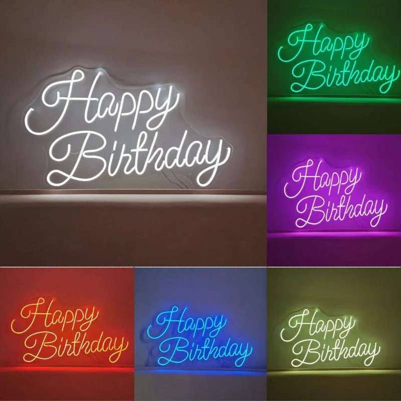 Неоновая вывеска с подсветкой Happy лампы "с днем рождения", для вечеринок, настенная, с буквами, с логотипом, для дома, бара, светодиодная подсв...
Неоновая вывеска с подсветкой Happy лампы "с днем рождения", для вечеринок, настенная, с буквами, с логотипом, для дома, бара, светодиодная подсв...