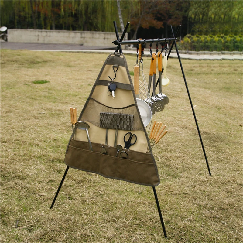 Outdoor Camping Storage Bag Versatile Multi-Pocket Tableware Storage Container Organizer For Camping Picnic Hang Rack
Outdoor Camping Storage Bag Versatile Multi-Pocket Tableware Storage Container Organizer For Camping Picnic Hang Rack