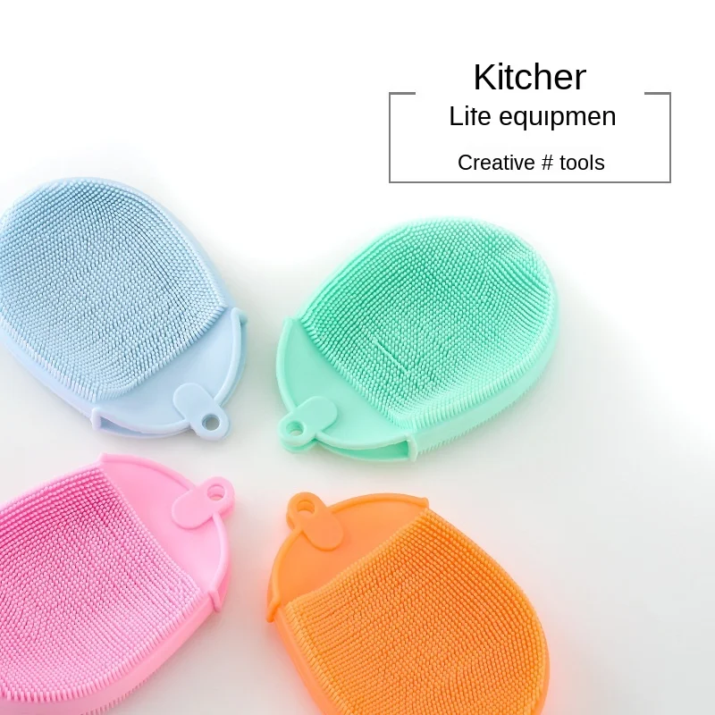 1Pcs Silicone Dishwashing Brush Cleaning Cloth Tools Fruit Vegetable Sponge Dish For Kitchen Convenience
1Pcs Silicone Dishwashing Brush Cleaning Cloth Tools Fruit Vegetable Sponge Dish For Kitchen Convenience