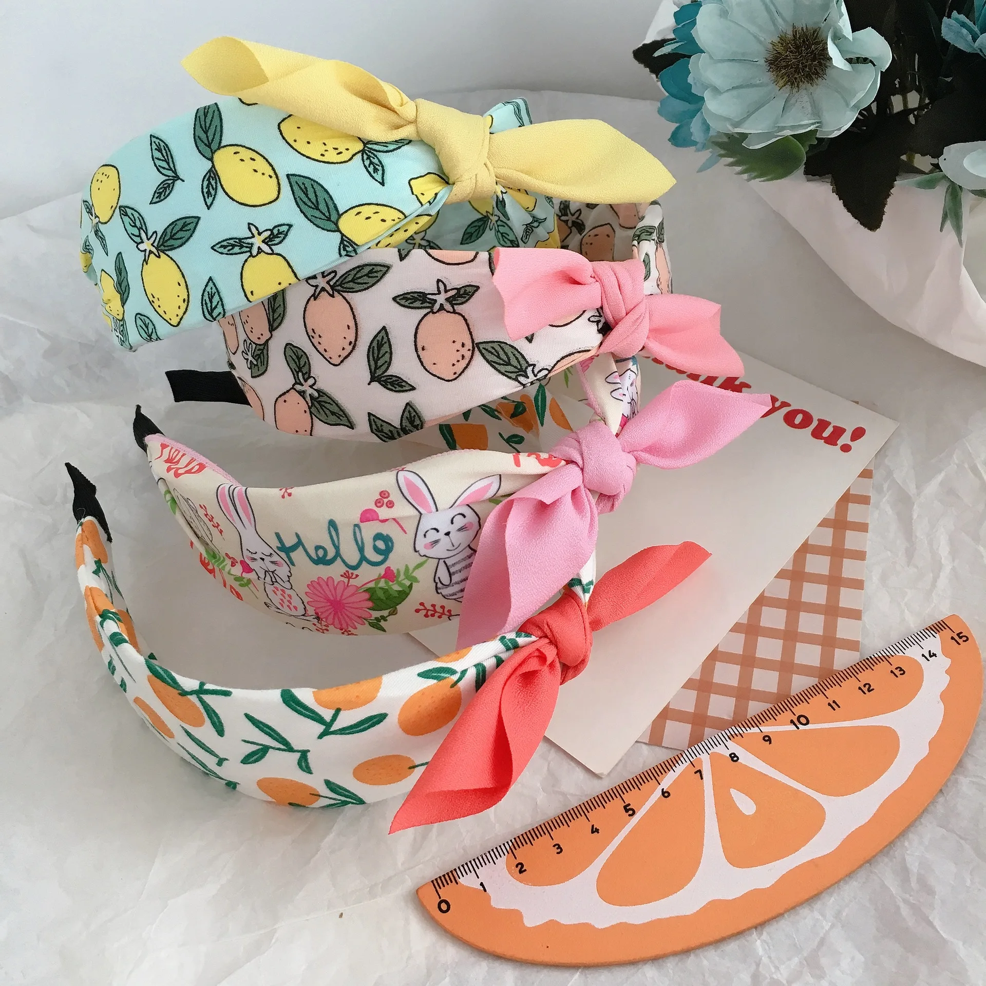 Children Colorful Fruit Bow HeadBand Headwear New Cute Animal Flower Printed Child Bunny Ear Hair Accessories Headband Wholesale
Children Colorful Fruit Bow HeadBand Headwear New Cute Animal Flower Printed Child Bunny Ear Hair Accessories Headband Wholesale