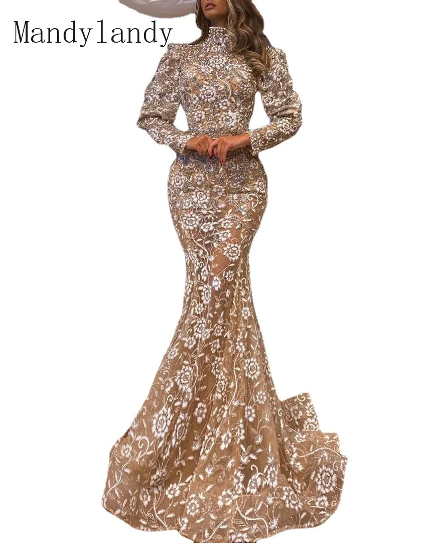 Mandylandy Autumn Winter Sexy Beading Stitching Dress Women's Elegant Long Sleeve Sequined Sheath High Waist Dress
Mandylandy Autumn Winter Sexy Beading Stitching Dress Women's Elegant Long Sleeve Sequined Sheath High Waist Dress