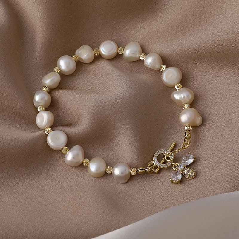 Elegant Freshwater Pearl Bee Bracelet for Women Simple Sweet Bead Dating Charm Animal Jewelry 2022 Trend Friend Gift Accessorie
Elegant Freshwater Pearl Bee Bracelet for Women Simple Sweet Bead Dating Charm Animal Jewelry 2022 Trend Friend Gift Accessorie