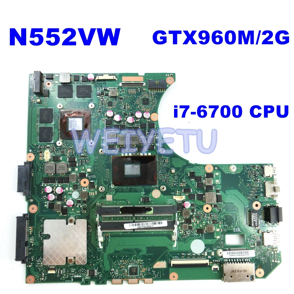 Материнская плата N552VW MB _ 0m I7-6500CPU GTX960M/2GB для ноутбука ASUS N552V N552VX N552VW материнская плата для ноутбука 90NB07Z0-R0005
Материнская плата N552VW MB _ 0m I7-6500CPU GTX960M/2GB для ноутбука ASUS N552V N552VX N552VW материнская плата для ноутбука 90NB07Z0-R0005