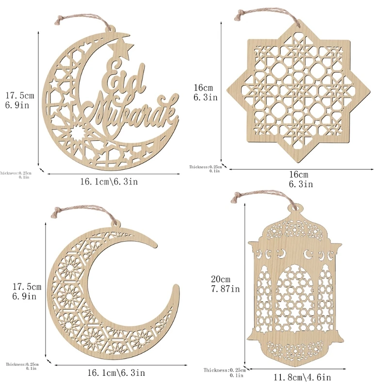 Islam Eid Ramadan Mubarak Hollow Decorations Wooden Lantern Golden Festive Arrival Decorations DIY New Hanging Baubles
Islam Eid Ramadan Mubarak Hollow Decorations Wooden Lantern Golden Festive Arrival Decorations DIY New Hanging Baubles