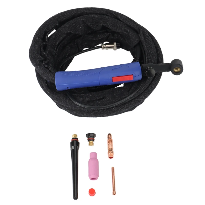 200 Amp Tig Torch Air Cooled Tig Welding Torch Flexible Head Torch Valve WP-17FV For 180A-220A TIG Welding Machine
200 Amp Tig Torch Air Cooled Tig Welding Torch Flexible Head Torch Valve WP-17FV For 180A-220A TIG Welding Machine